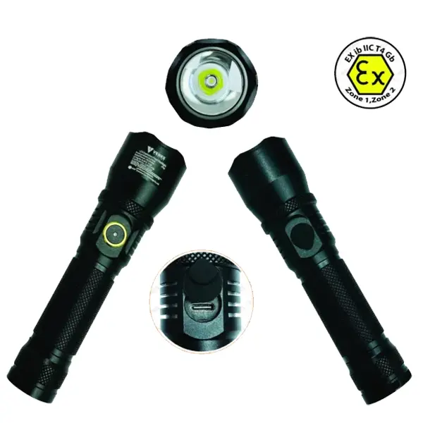 Explosion Proof Intrinsically Safe LED Flashlight img2